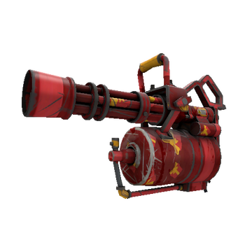 Gift Wrapped Minigun (Battle Scarred)