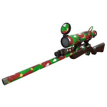 Gifting Mann's Wrapping Paper Sniper Rifle (Well-Worn)
