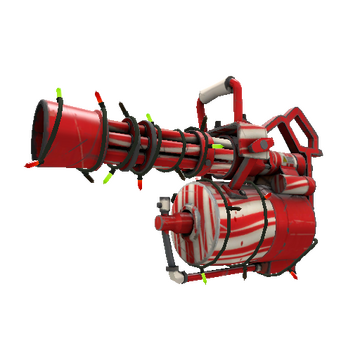 Strange Festivized Killstreak Peppermint Swirl Minigun (Field-Tested)