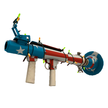 Strange Festivized Professional Killstreak Freedom Wrapped Rocket Launcher (Factory New)