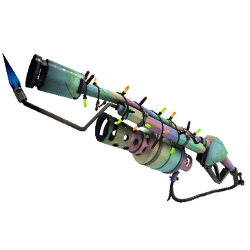 Strange Festivized Professional Killstreak Rainbow Flame Thrower (Minimal Wear)