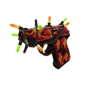 Strange Festivized Professional Killstreak Red Rock Roscoe Pistol (Factory New)