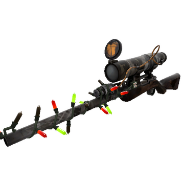 Strange Festivized Specialized Killstreak Night Owl Sniper Rifle (Battle Scarred)