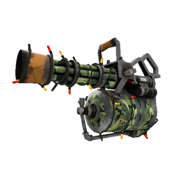Strange Unusual Festivized King of the Jungle Minigun (Well-Worn)