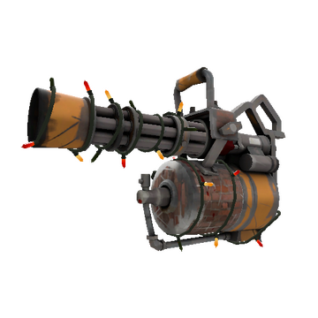Strange Unusual Festivized Professional Killstreak Brick House Minigun (Well-Worn)