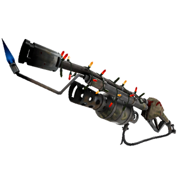 Strange Unusual Festivized Professional Killstreak Forest Fire Flame Thrower (Battle Scarred)