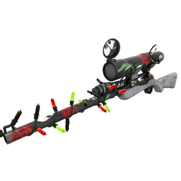 Strange Unusual Festivized Specialized Killstreak Death Deluxe Sniper Rifle (Well-Worn)