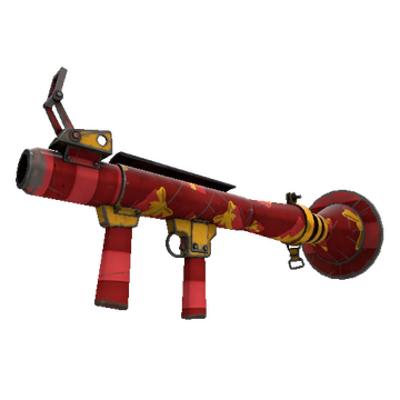 Strange Unusual Gift Wrapped Rocket Launcher (Well-Worn)