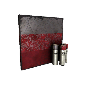 Strange Unusual Ocean Mapped War Paint (Well-Worn)