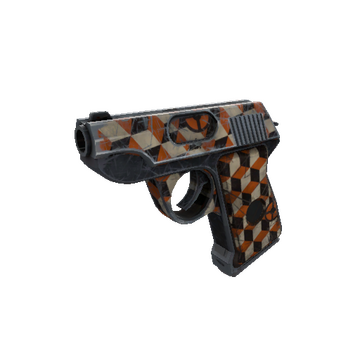 Strange Unusual Professional Killstreak Merc Stained Pistol (Well-Worn)
