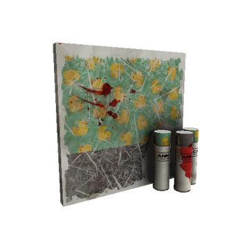 Strange Unusual Quack Canvassed War Paint (Battle Scarred)
