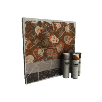 Strange Unusual Sarsaparilla Sprayed War Paint (Well-Worn)