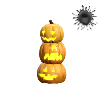 Strange Unusual Towering Patch of Pumpkins