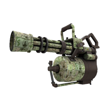 Unusual Bank Rolled Minigun (Minimal Wear)