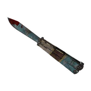 Unusual Blue Mew Knife (Field-Tested)