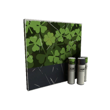 Unusual Clover Camo'd War Paint (Minimal Wear)