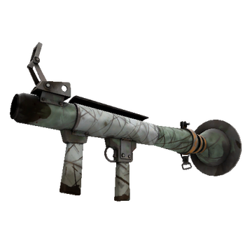 Unusual Festive Professional Killstreak Aqua Marine Rocket Launcher (Battle Scarred)