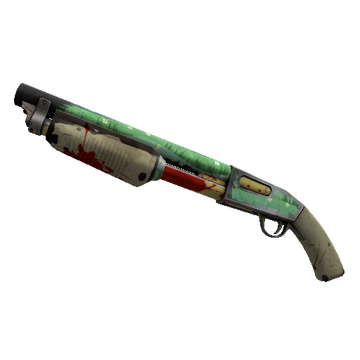 Unusual Festive Professional Killstreak Flower Power Shotgun (Battle Scarred)