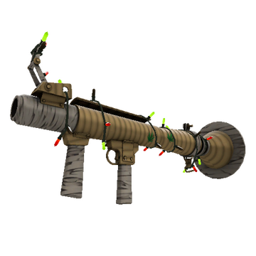 Unusual Festivized Bamboo Brushed Rocket Launcher (Factory New)