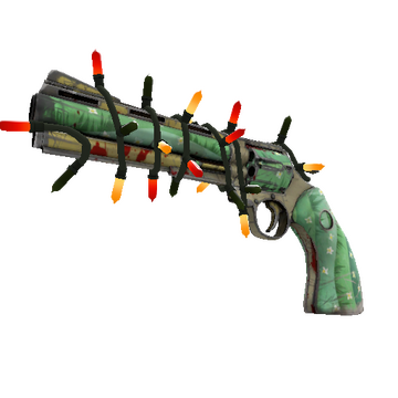 Unusual Festivized Flower Power Revolver (Well-Worn)