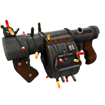 Unusual Festivized Killstreak Damascus & Mahogany Stickybomb Launcher (Field-Tested)