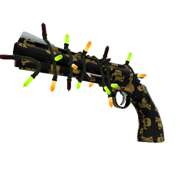 Unusual Festivized Killstreak Dead Reckoner Revolver (Factory New)