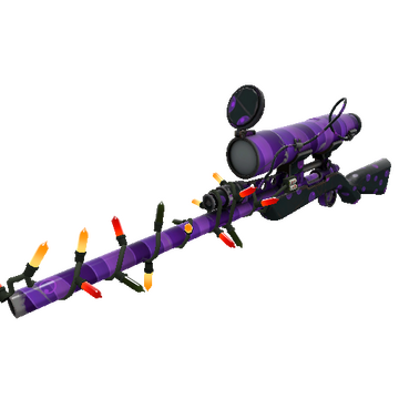 Unusual Festivized Potent Poison Sniper Rifle (Field-Tested)