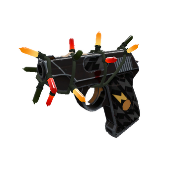 Unusual Festivized Professional Killstreak Black Dahlia Pistol (Field-Tested)