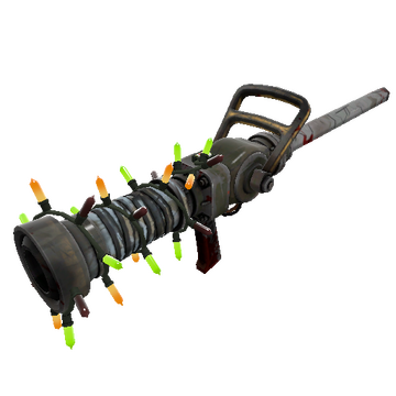Unusual Festivized Professional Killstreak Blitzkrieg Medi Gun (Battle Scarred)