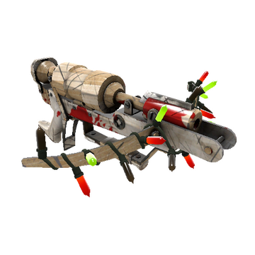 Unusual Festivized Professional Killstreak Cardboard Boxed Crusader's Crossbow (Battle Scarred)