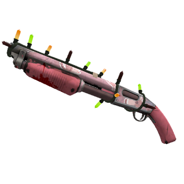 Unusual Festivized Professional Killstreak Dream Piped Shotgun (Well-Worn)