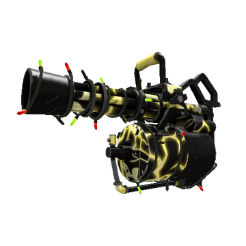 Unusual Festivized Professional Killstreak Electroshocked Minigun (Minimal Wear)