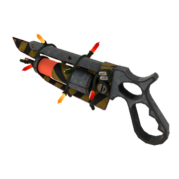 Unusual Festivized Professional Killstreak Hazard Warning Ubersaw (Field-Tested)
