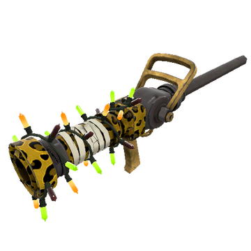 Unusual Festivized Professional Killstreak Leopard Printed Medi Gun (Minimal Wear)