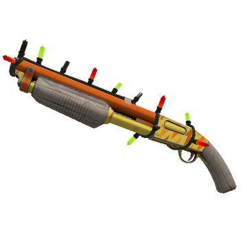 Unusual Festivized Professional Killstreak Lightning Rod Shotgun (Minimal Wear)