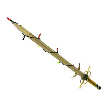 Unusual Festivized Professional Killstreak Mannana Peeled Claidheamh Mòr (Field-Tested)