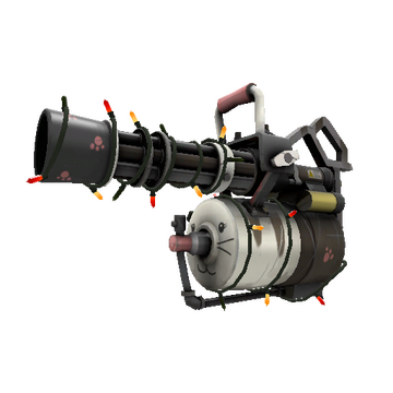 Unusual Festivized Professional Killstreak Mister Cuddles Minigun (Minimal Wear)
