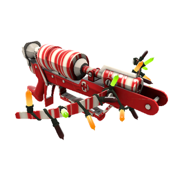 Unusual Festivized Professional Killstreak Peppermint Swirl Crusader's Crossbow (Factory New)