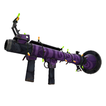 Unusual Festivized Professional Killstreak Portal Plastered Rocket Launcher (Field-Tested)