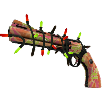 Unusual Festivized Professional Killstreak Psychedelic Slugger Revolver (Minimal Wear)