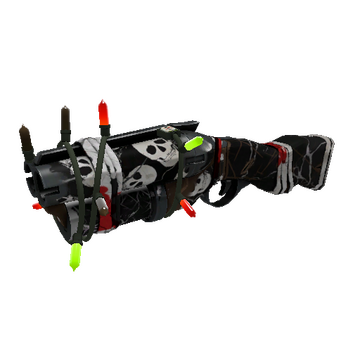 Unusual Festivized Professional Killstreak Skull Cracked Soda Popper (Well-Worn)