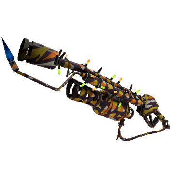 Unusual Festivized Professional Killstreak Sweet Toothed Flame Thrower (Minimal Wear)