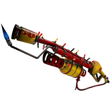 Unusual Festivized Specialized Killstreak Bonk Varnished Flame Thrower (Field-Tested)