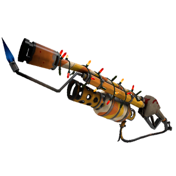 Unusual Festivized Specialized Killstreak Cream Corned Flame Thrower (Well-Worn)