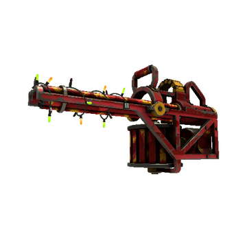 Unusual Festivized Specialized Killstreak Gift Wrapped Brass Beast (Well-Worn)