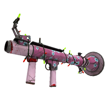 Unusual Festivized Specialized Killstreak Hana Rocket Launcher (Battle Scarred)