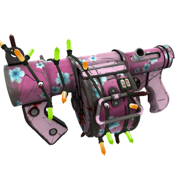 Unusual Festivized Specialized Killstreak Hana Stickybomb Launcher (Well-Worn)