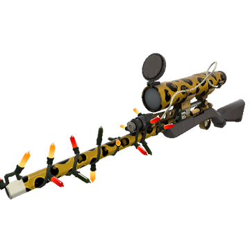 Unusual Festivized Specialized Killstreak Leopard Printed Sniper Rifle (Minimal Wear)