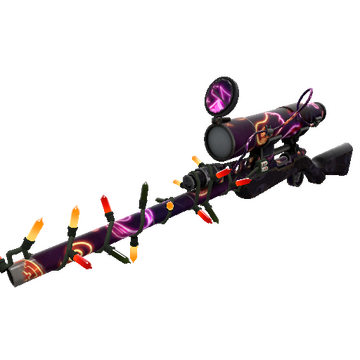 Unusual Festivized Specialized Killstreak Neon-ween Sniper Rifle (Well-Worn)