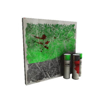 Unusual Health and Hell (Green) War Paint (Battle Scarred)